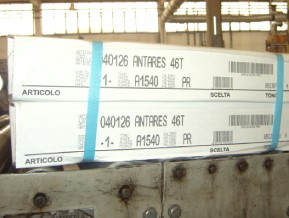 Druck auf der Verpackung der Fliesen