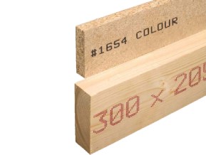 Kennzeichnung auf zwei Leisten, verschiedene Gößen, verschiedene Farben