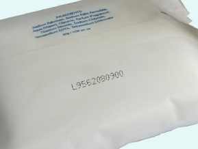 Kennzeichnung auf Folientüte