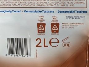 Kennzeichnung auf einer Papierfolientüte